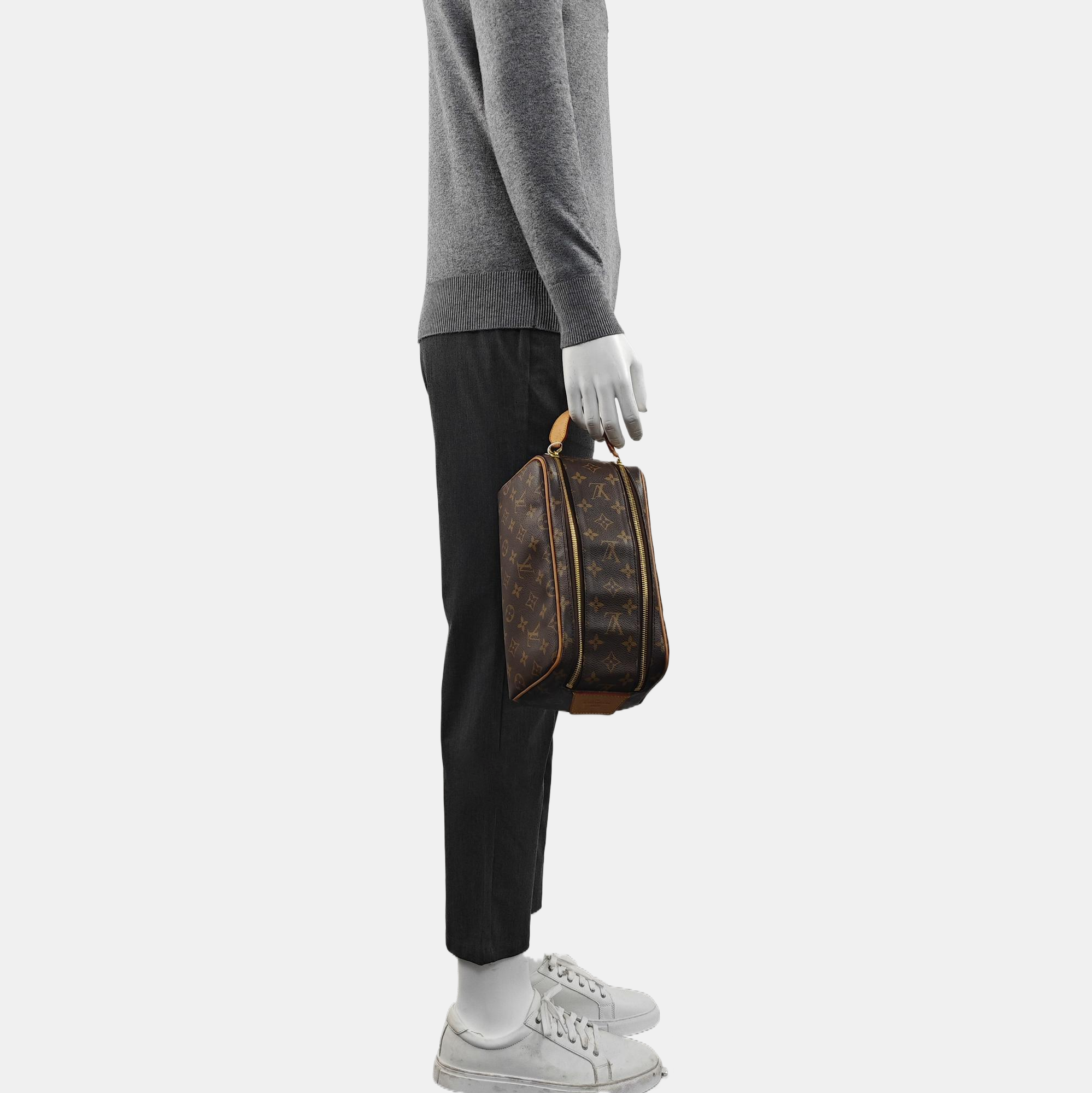 DOPP Monogram Coated Canvas Brown