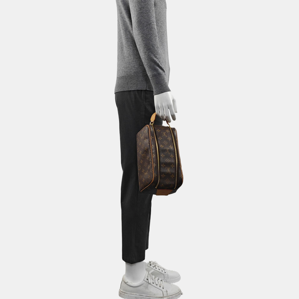 DOPP Monogram Coated Canvas Brown