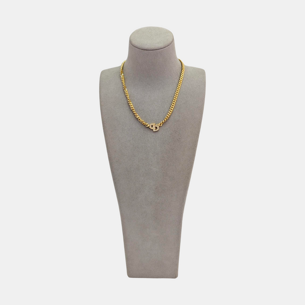 Petit CD Metal Gold Necklace