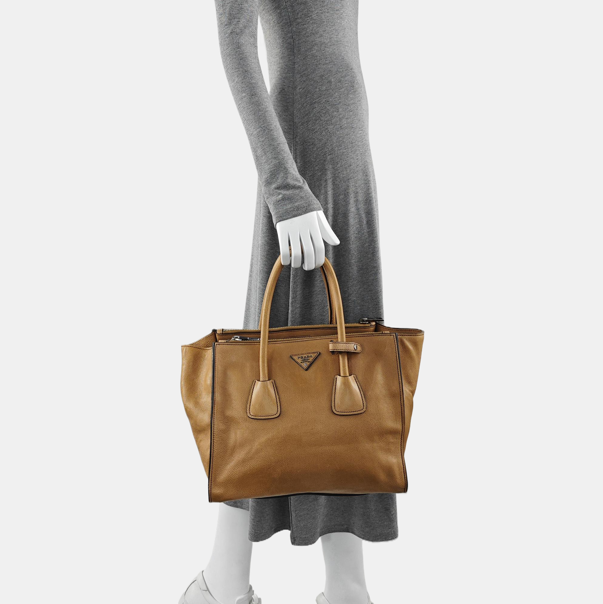 Calfskin Tote Bag Brown