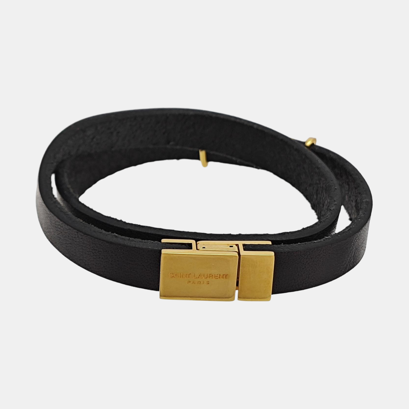 Leather Black Bangle