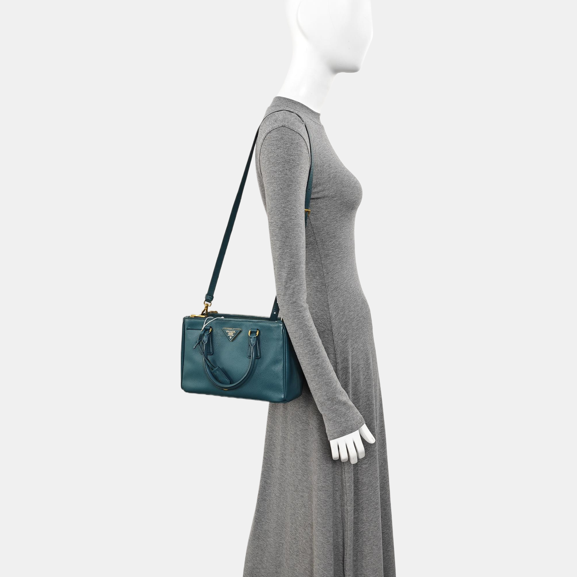 Galleria Medium Saffiano Calfskin Green