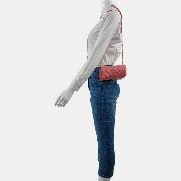 2.55 224 Quilted Calfskin Red