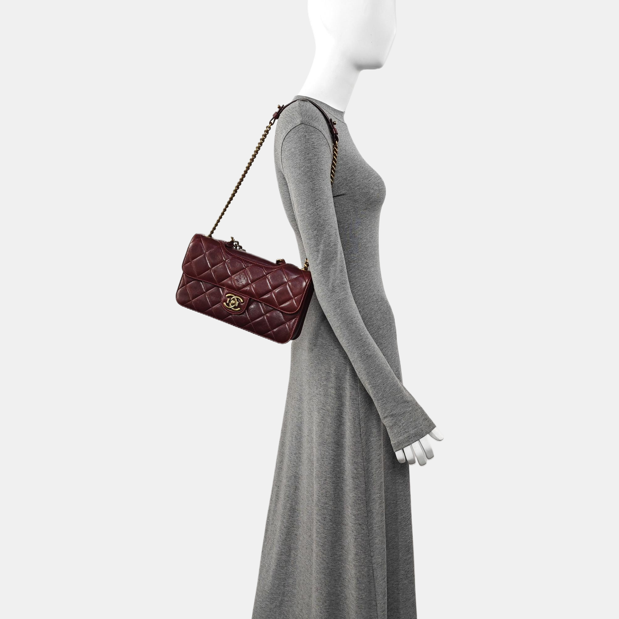 PREFECT EDGE Quilted Calfskin Red