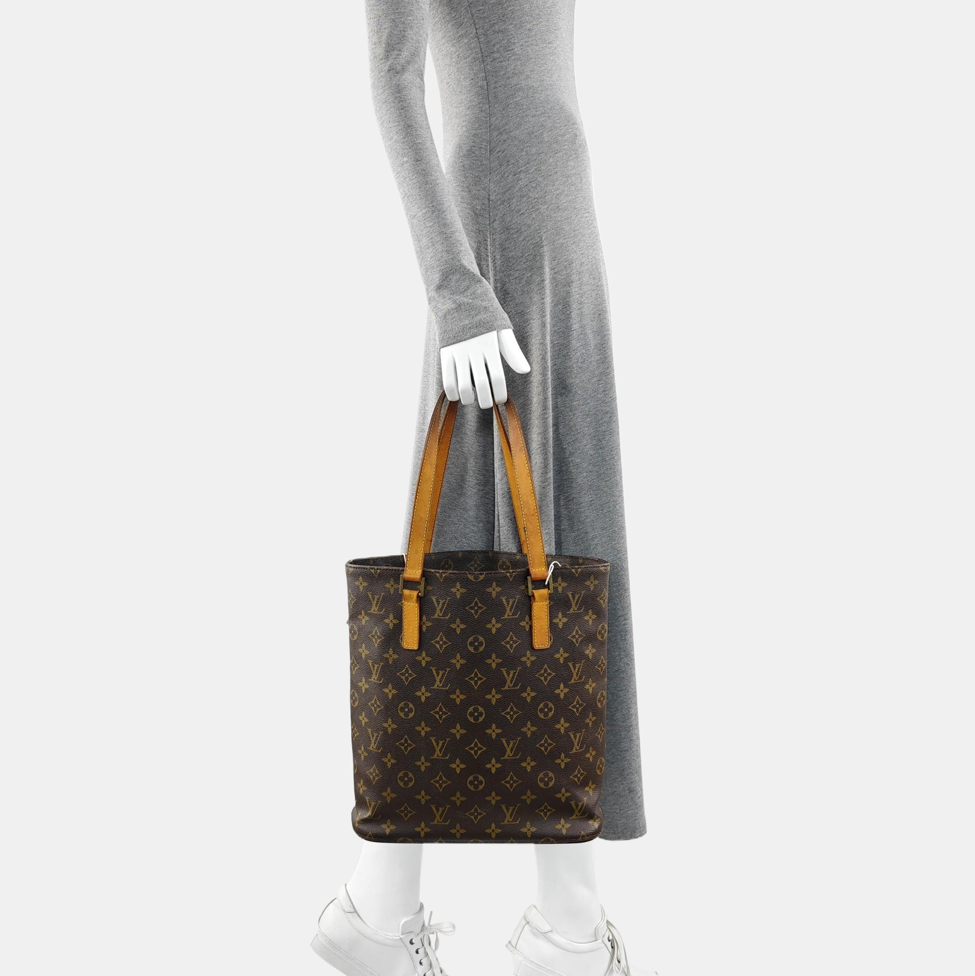 VINTAGE VAVIN GM Monogram Coated Canvas Brown