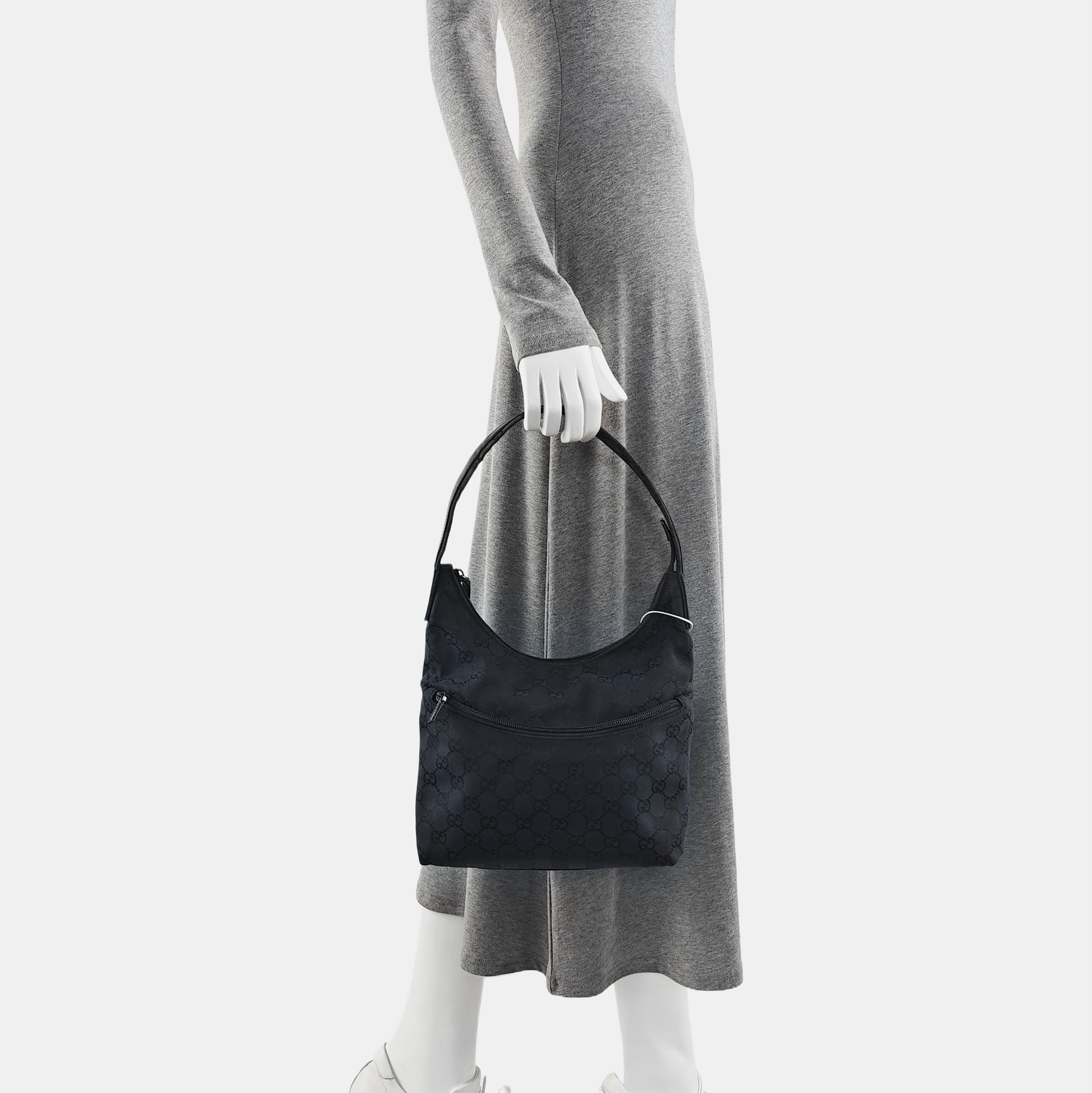Monogram Canvas Shoulder Bag Blue