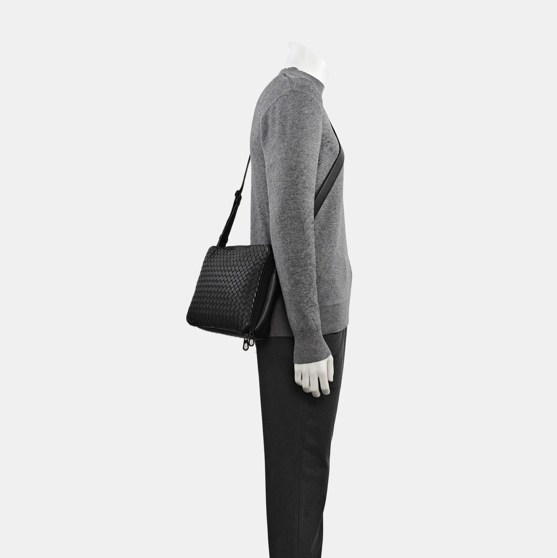 Calfskin Shoulder Bag Black