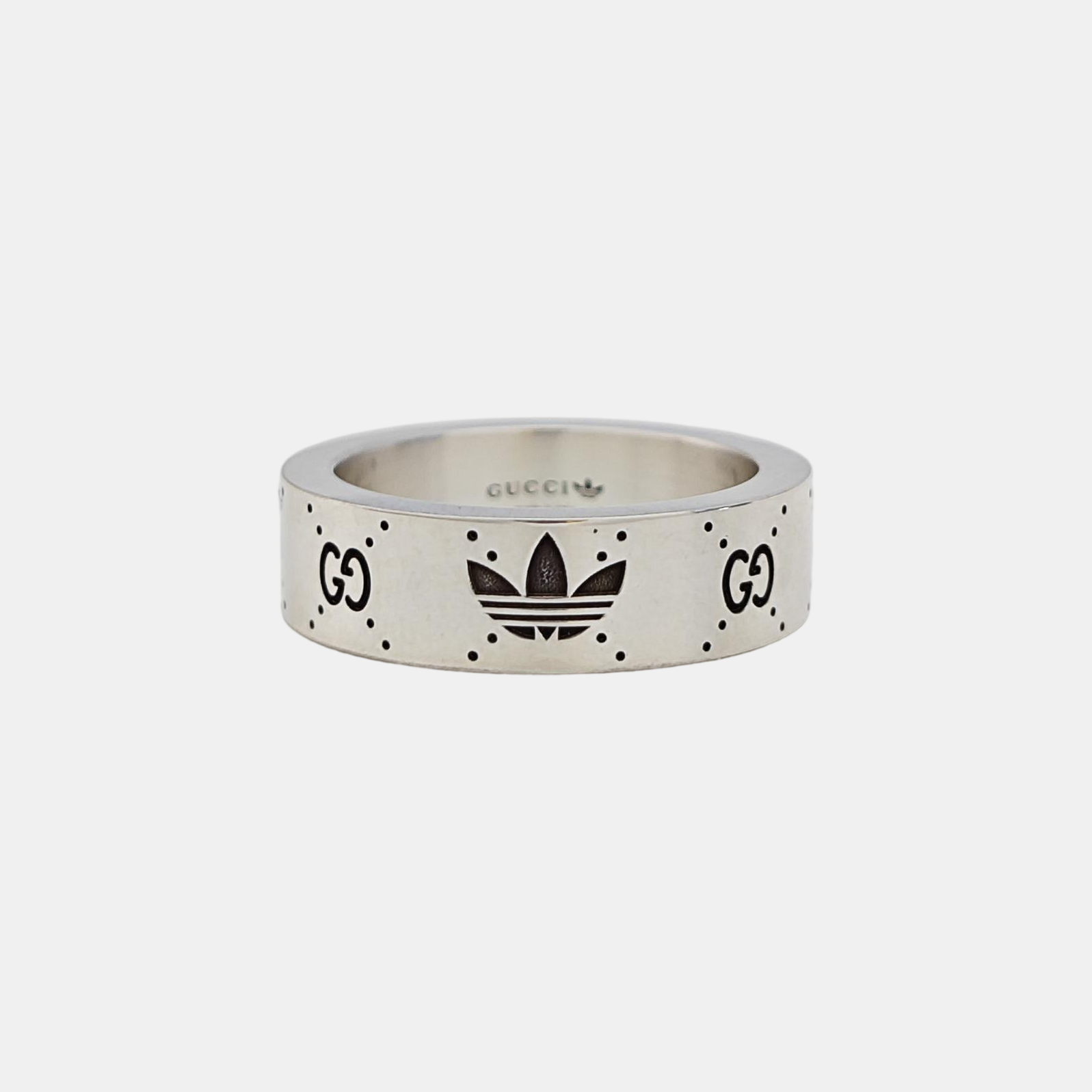 Adidas X Gucci 925 Sterling Silver Ring HK 13