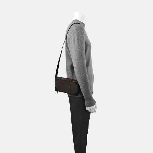 WALLET TRUNK Monogram Calfskin Gray