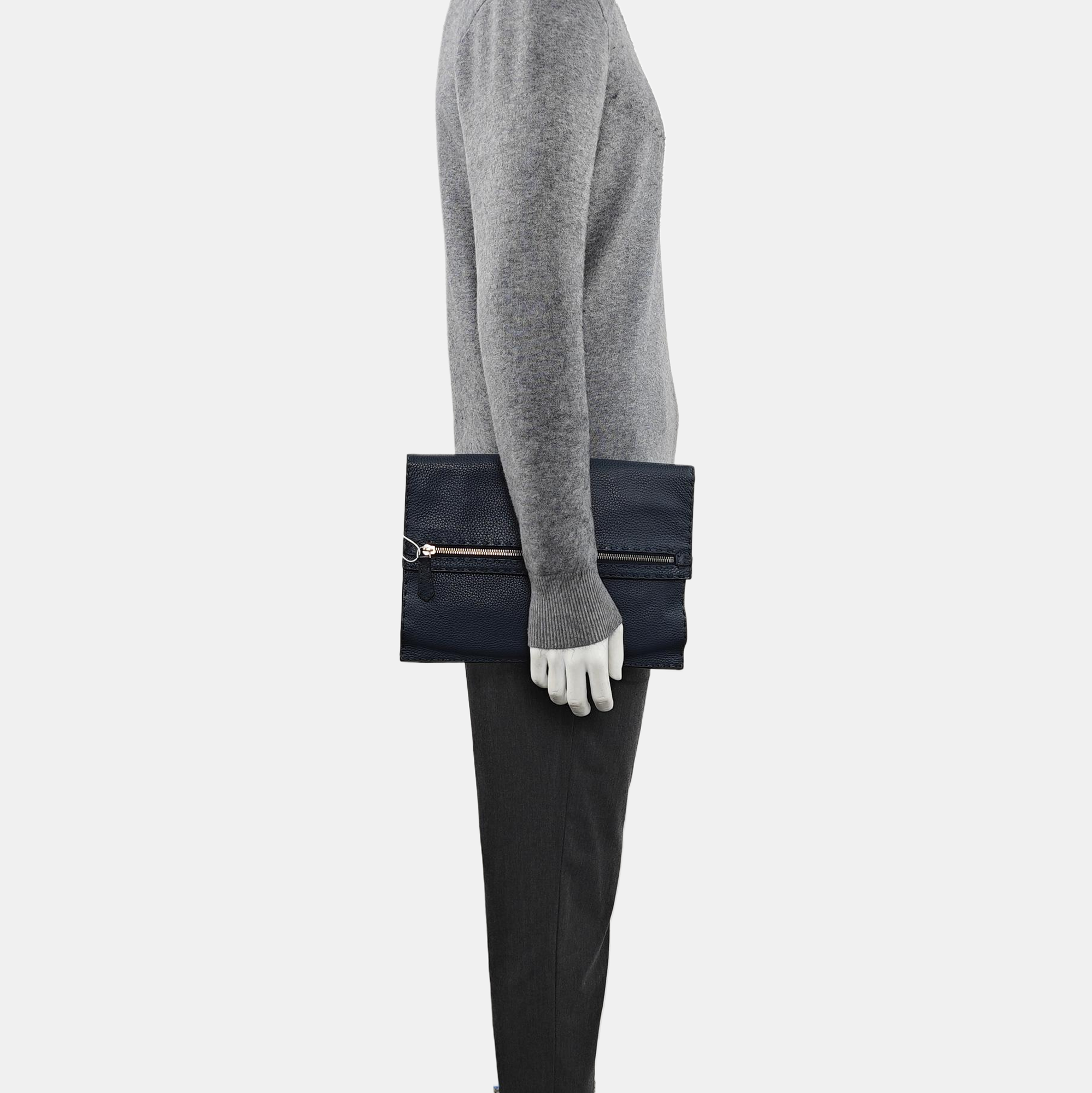 Calfskin Clutch Blue