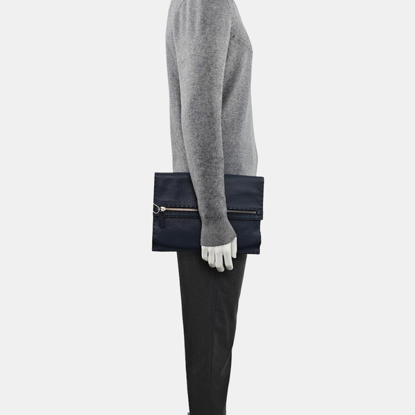 Calfskin Clutch Blue