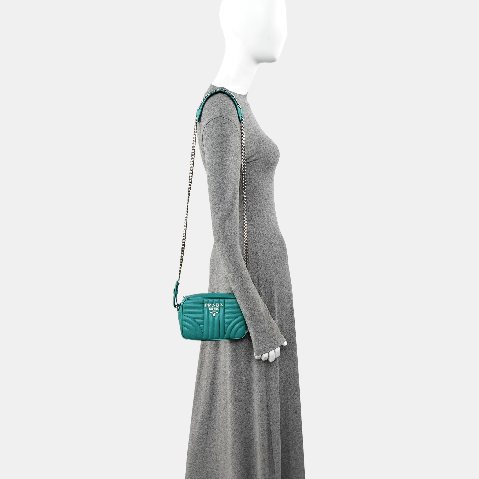 Diagramme Quilted Lambskin Green