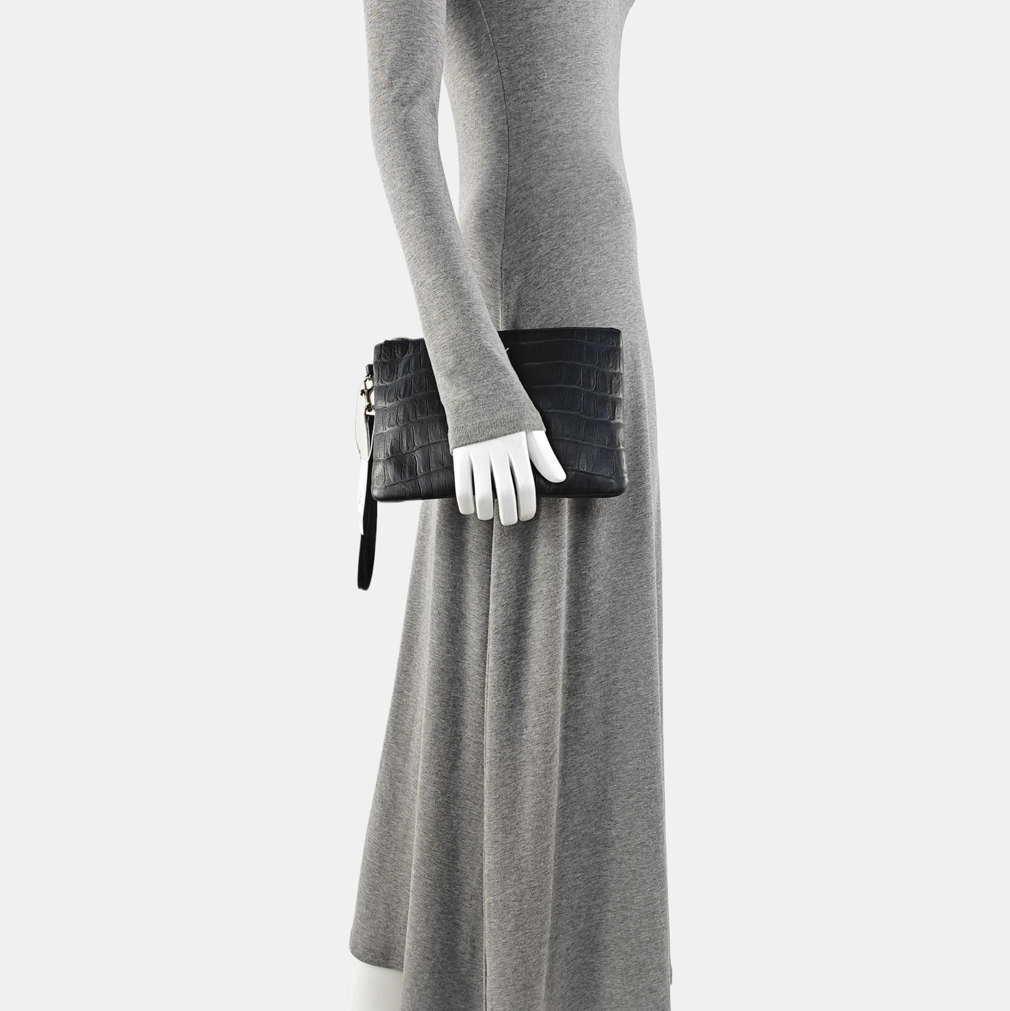 Calfskin Clutch Black