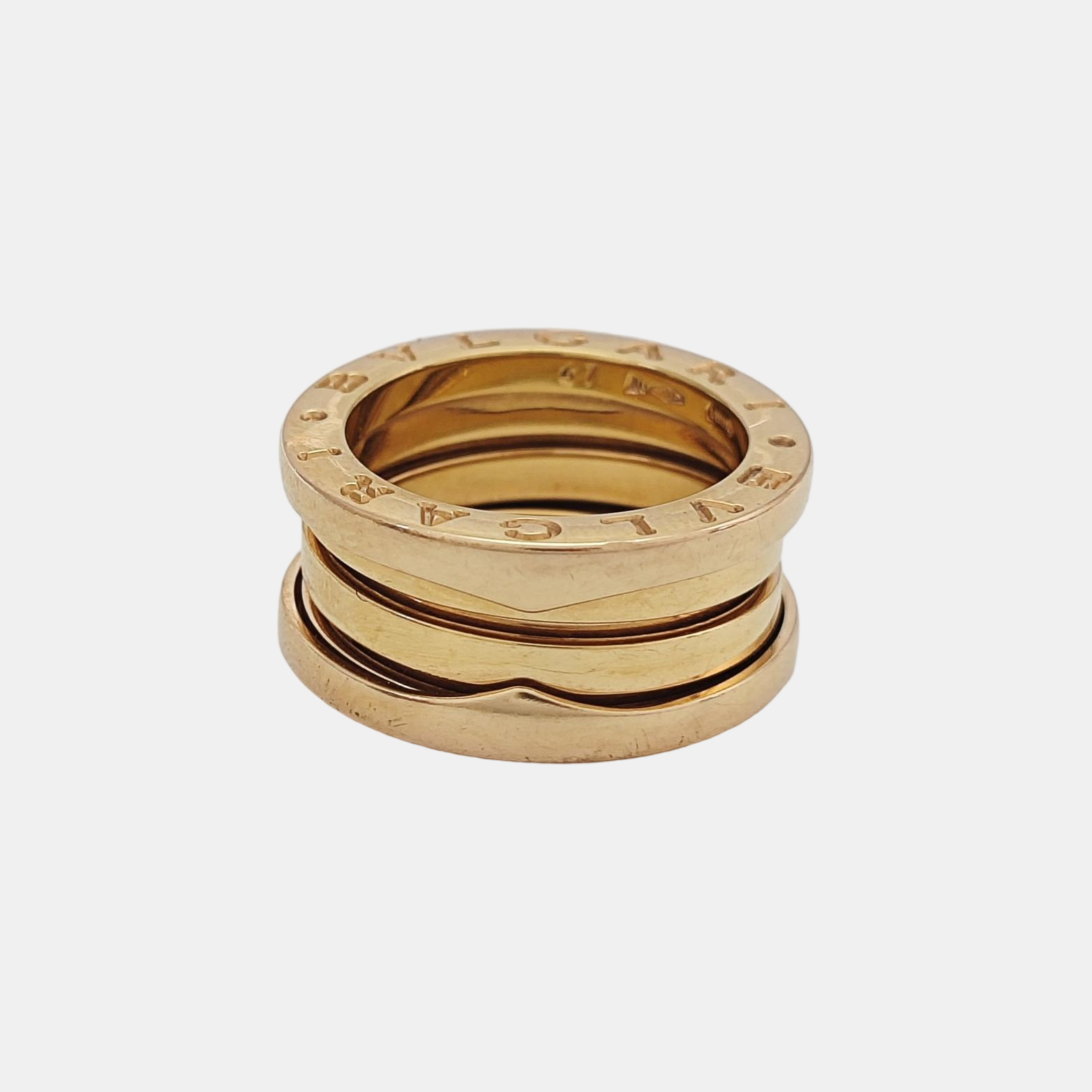 B.ZERO1 18k Rose Gold Ring EU 47