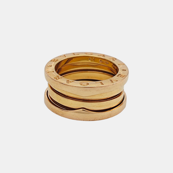 B.ZERO1 18k Rose Gold Ring EU 47