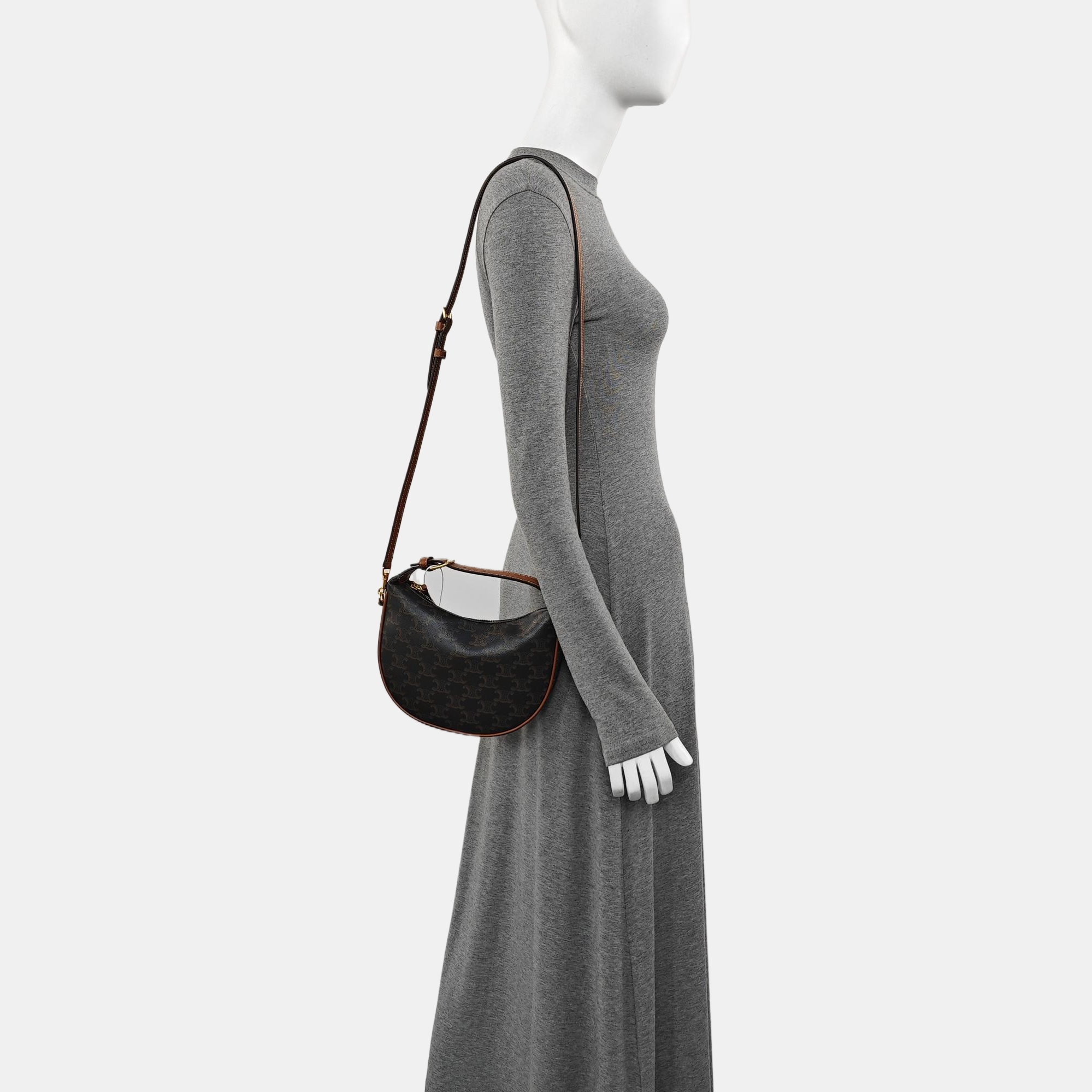 HELOÏSE TRIOMPHE Small Coated Canvas Black