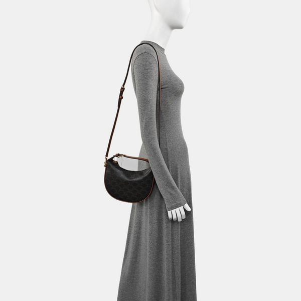 HELOÏSE TRIOMPHE Small Coated Canvas Black