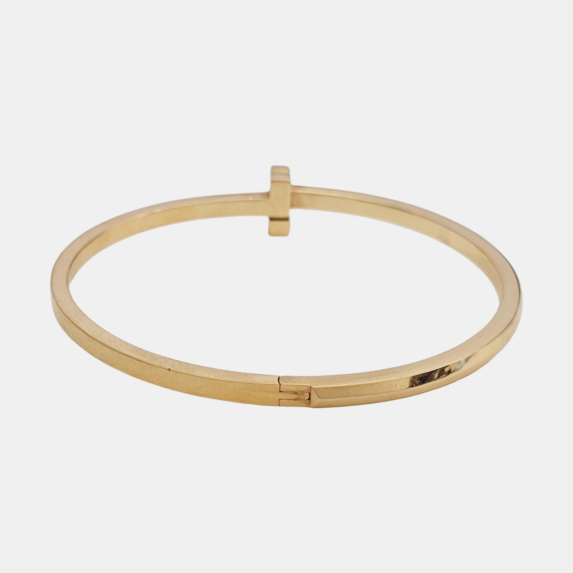 Tiffany T 18k Rose Gold Bangle