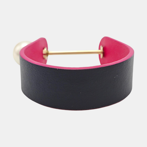 Cruise Leather Blue Bangle