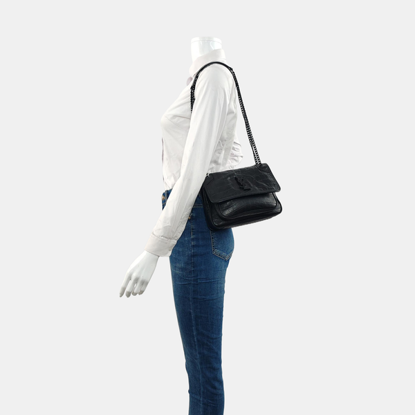 NIKI Small Calfskin Black