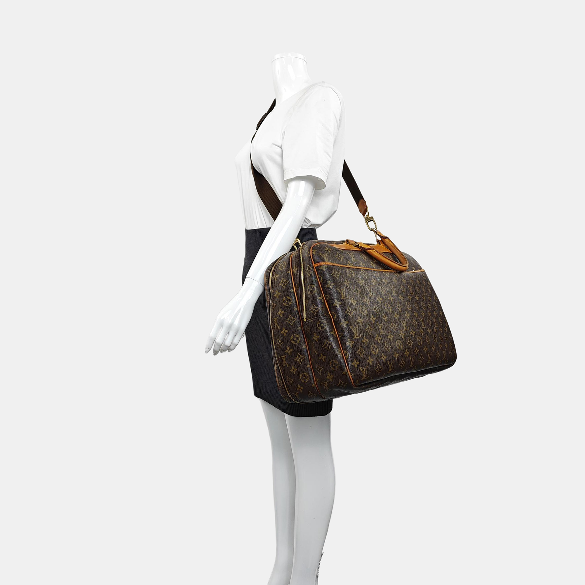 ALIZÉ Monogram Coated Canvas Brown