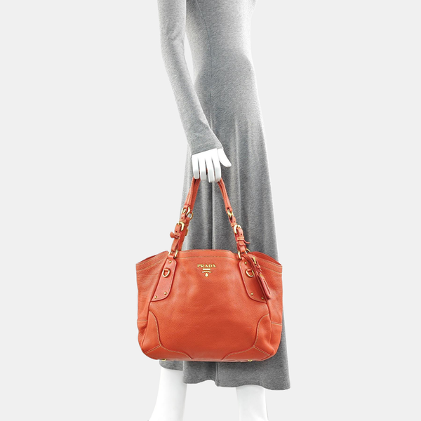 Calfskin Tote Bag Red