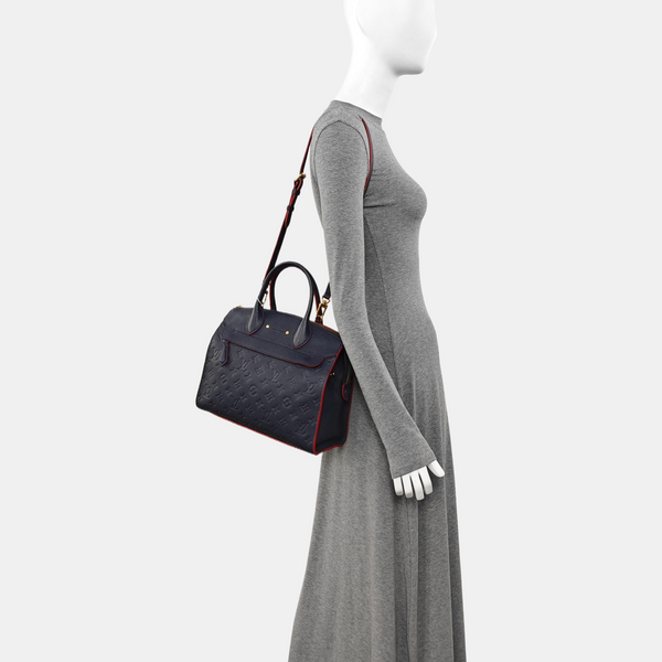 PONNEUF MM Monogram Calfskin Blue