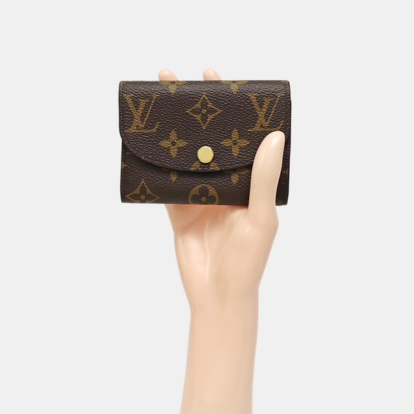 ROSALIE Monogram Coated Canvas Brown Card Holder