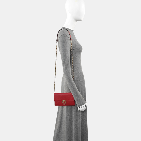 Calfskin Shoulder Bag Red