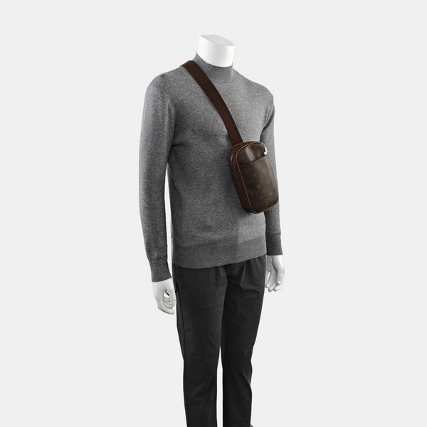 GANGE Monogram Coated Canvas Brown