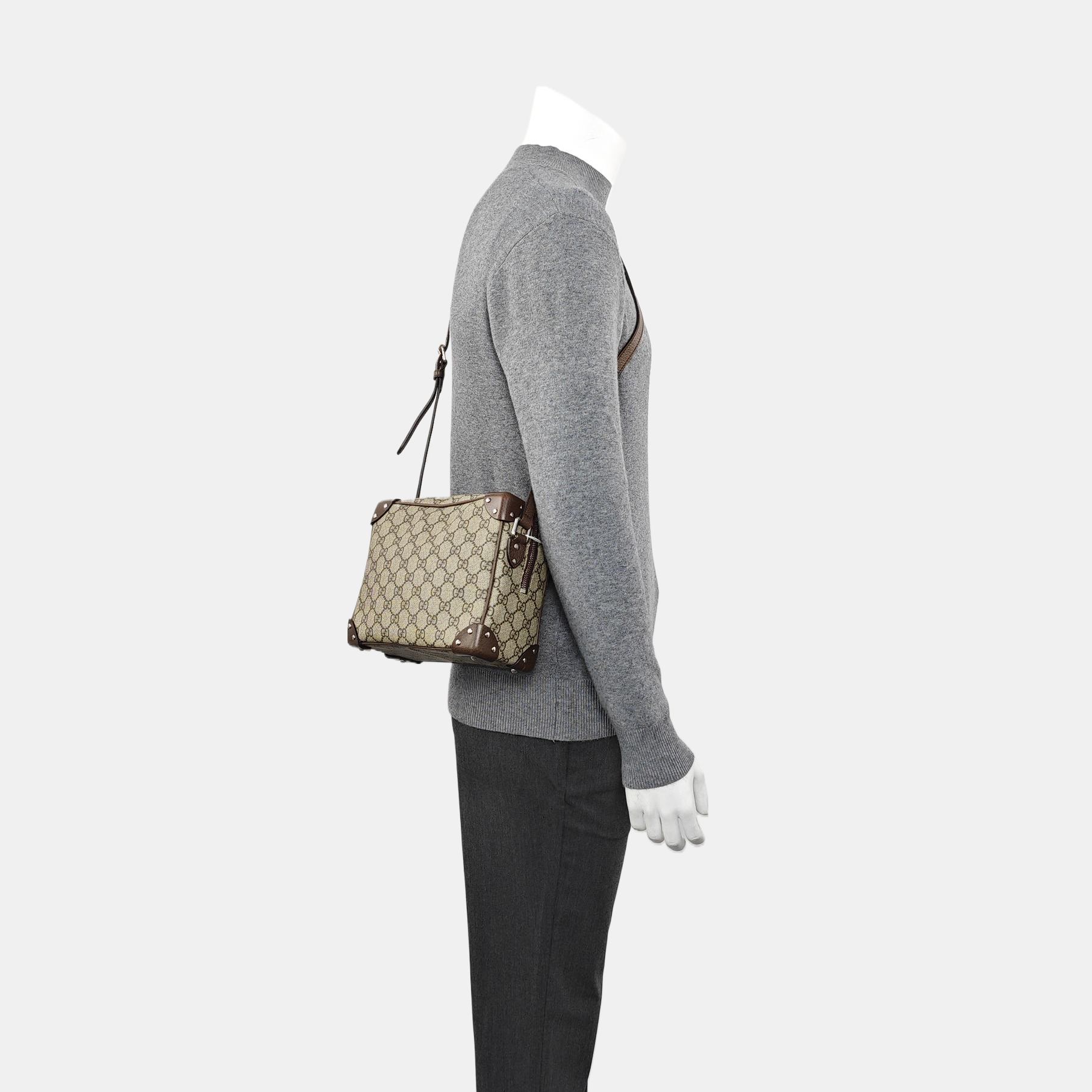 Trunk Monogram Coated Canvas Brown