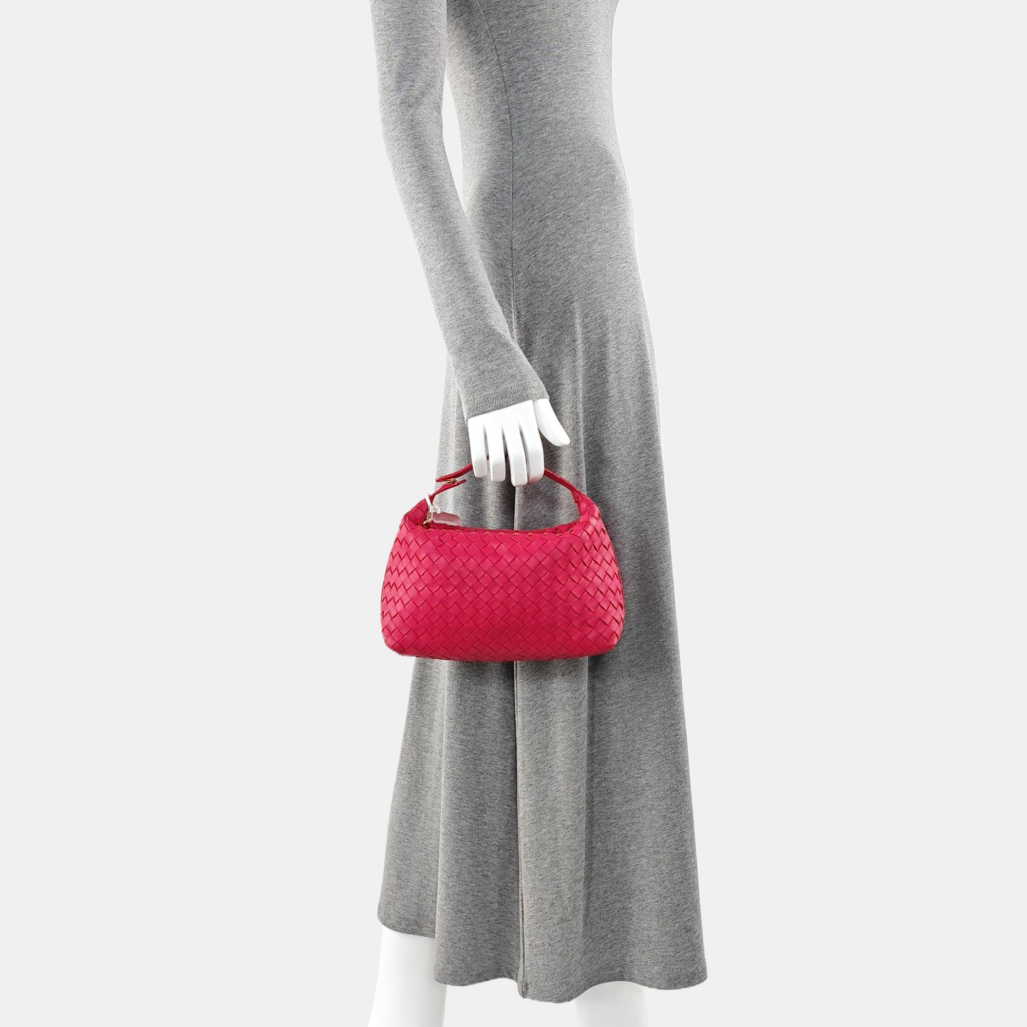 Lambskin Top Handle Bag Red