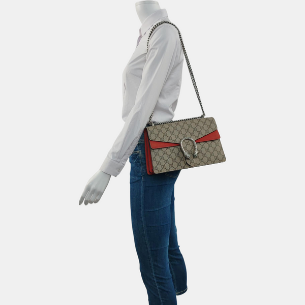 Authenticated pre-owned  Dionysus Small Monogram Coated Canvas Beige - Shoulder Bag at Looply