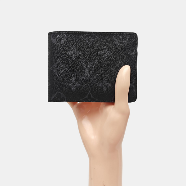 SLENDER Monogram Coated Canvas Black Wallet
