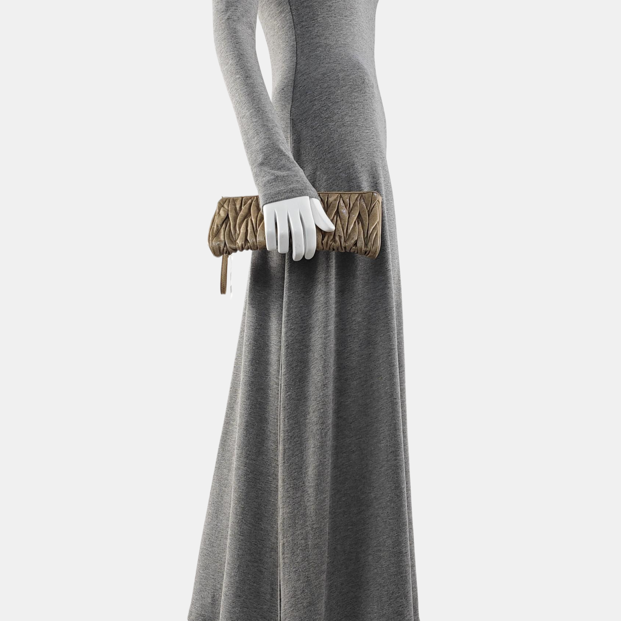 Calfskin Clutch Gray