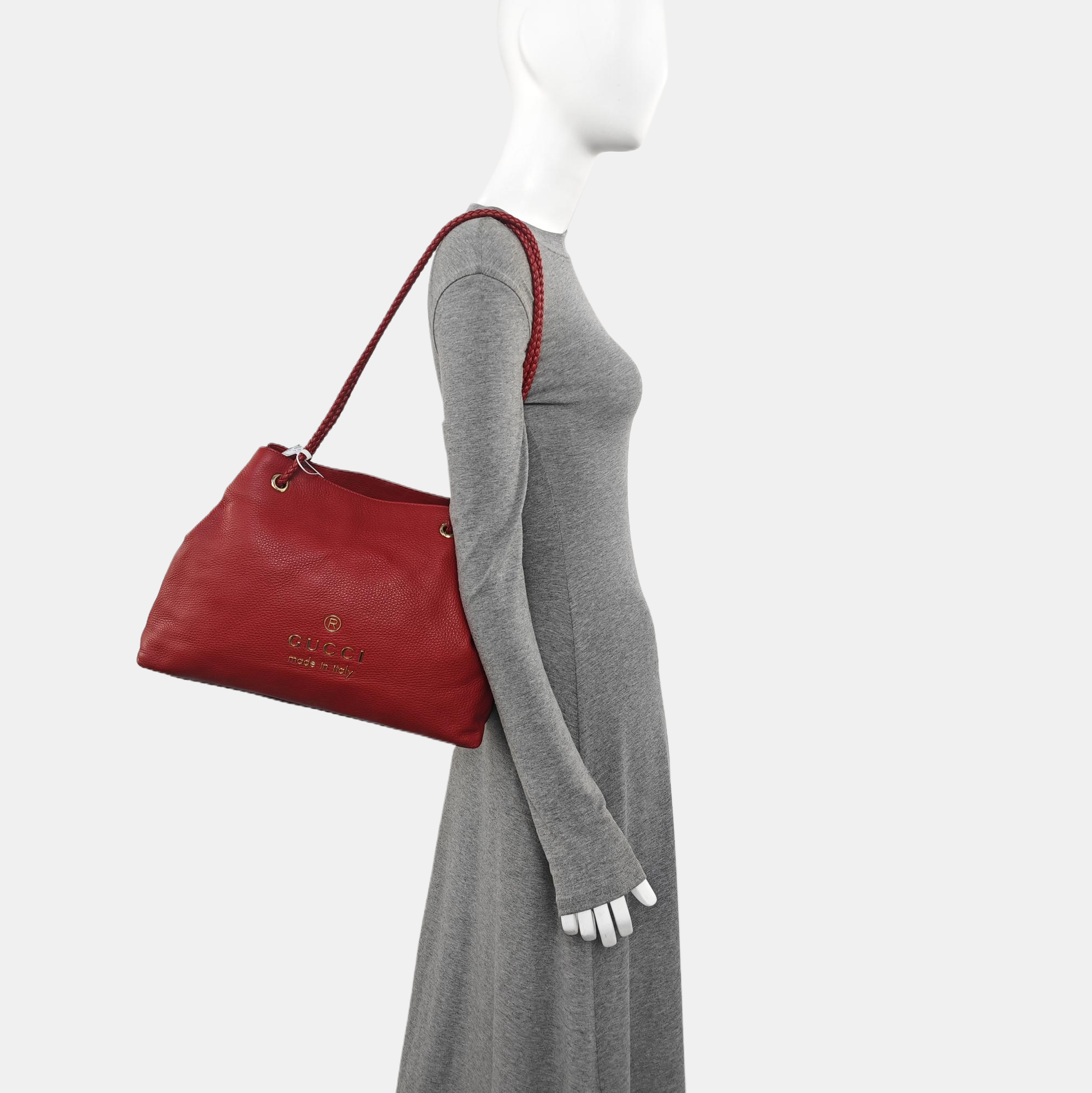 Calfskin Tote Bag Red
