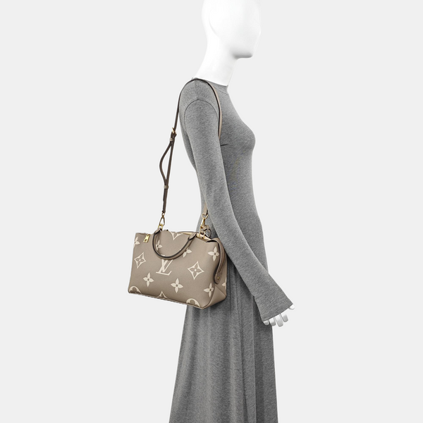 PALAIS PM Monogram Calfskin Gray