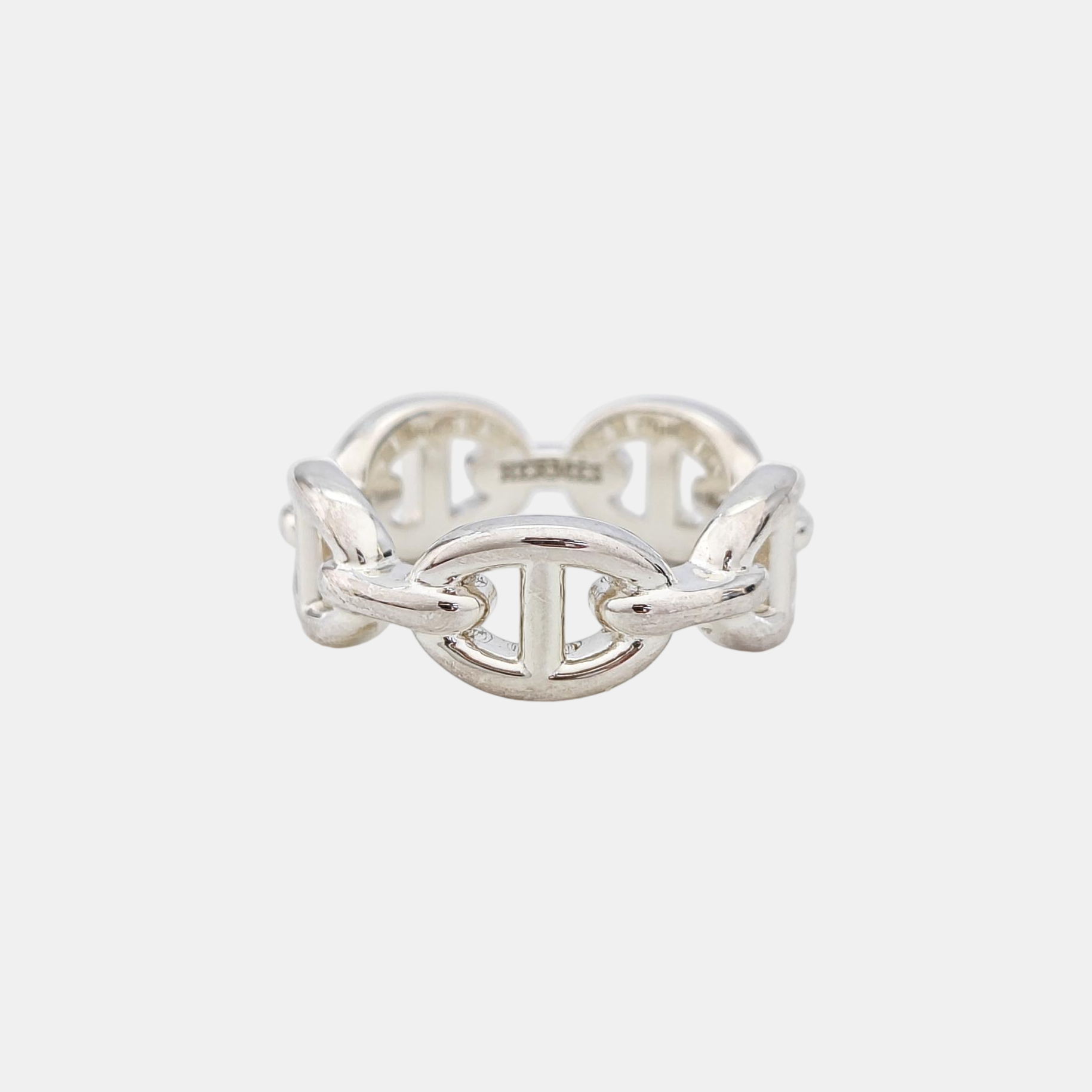 Chaine D'ancre Enchainee 925 Sterling Silver Ring EU 51
