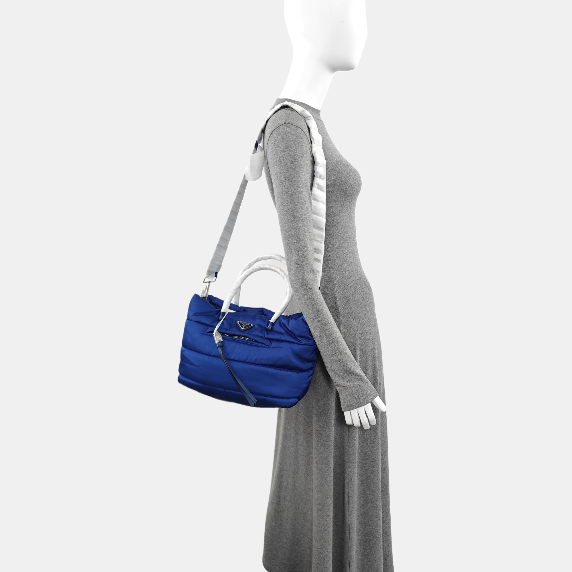 Nylon Quilted Nylon Blue
