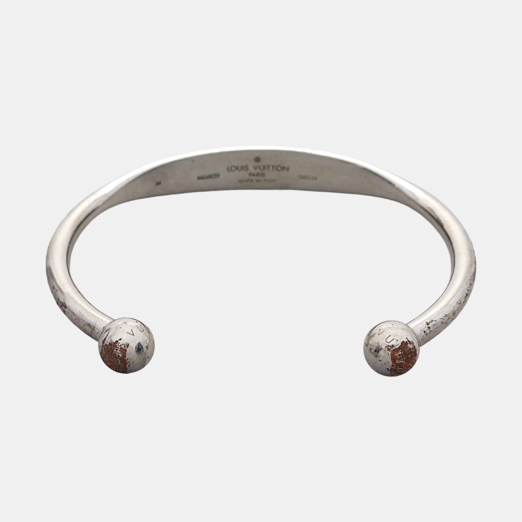 MONOGRAM Metal Silver Bangle