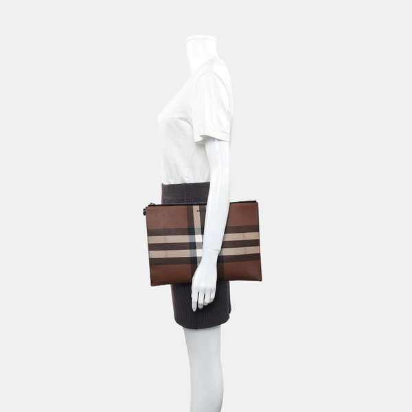 Large Coated Canvas Brown