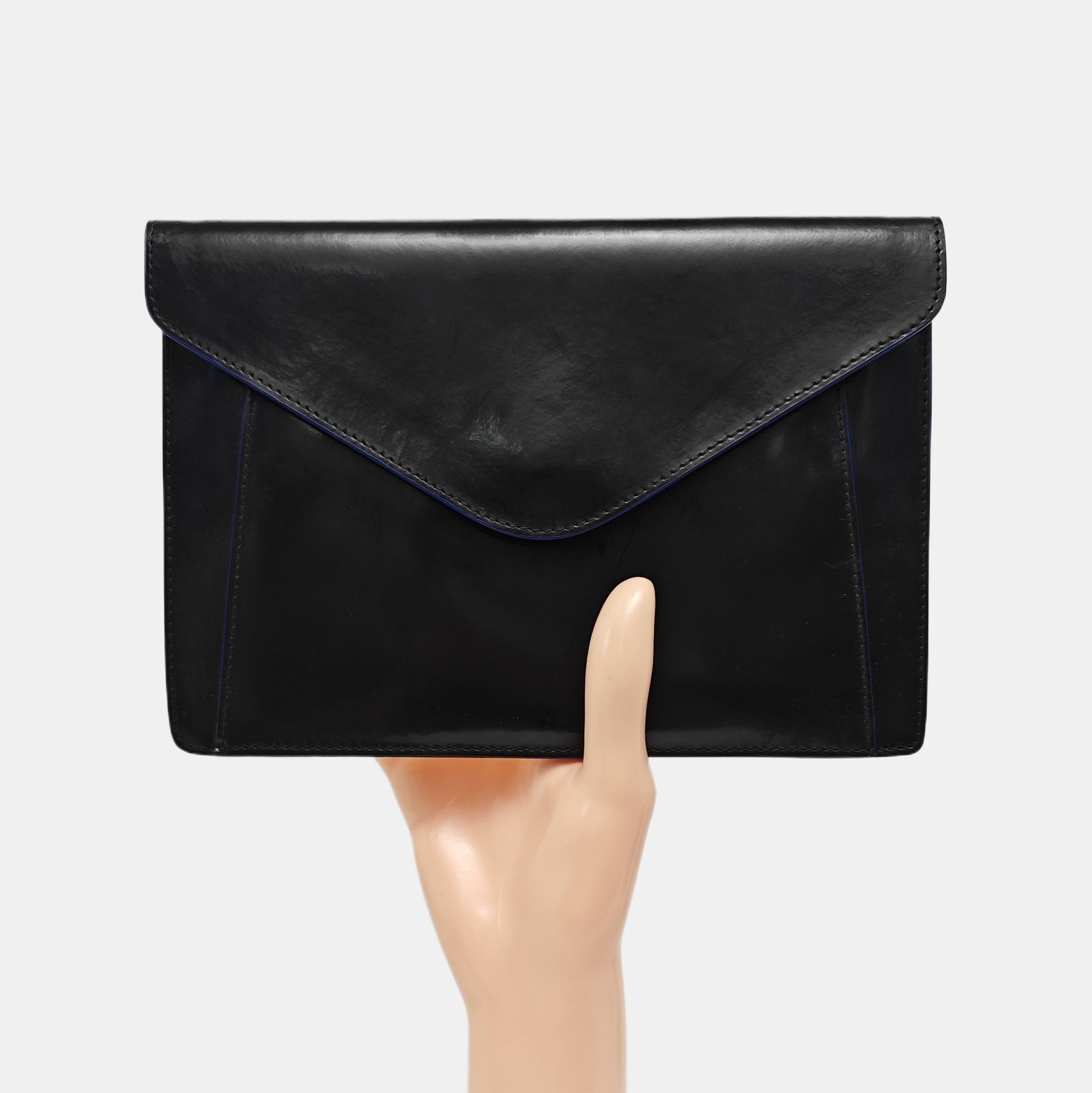 Calfskin Clutch Black