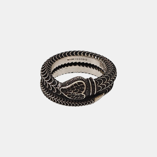 Gucci Garden 925 Sterling Silver Gray Ring HK 16