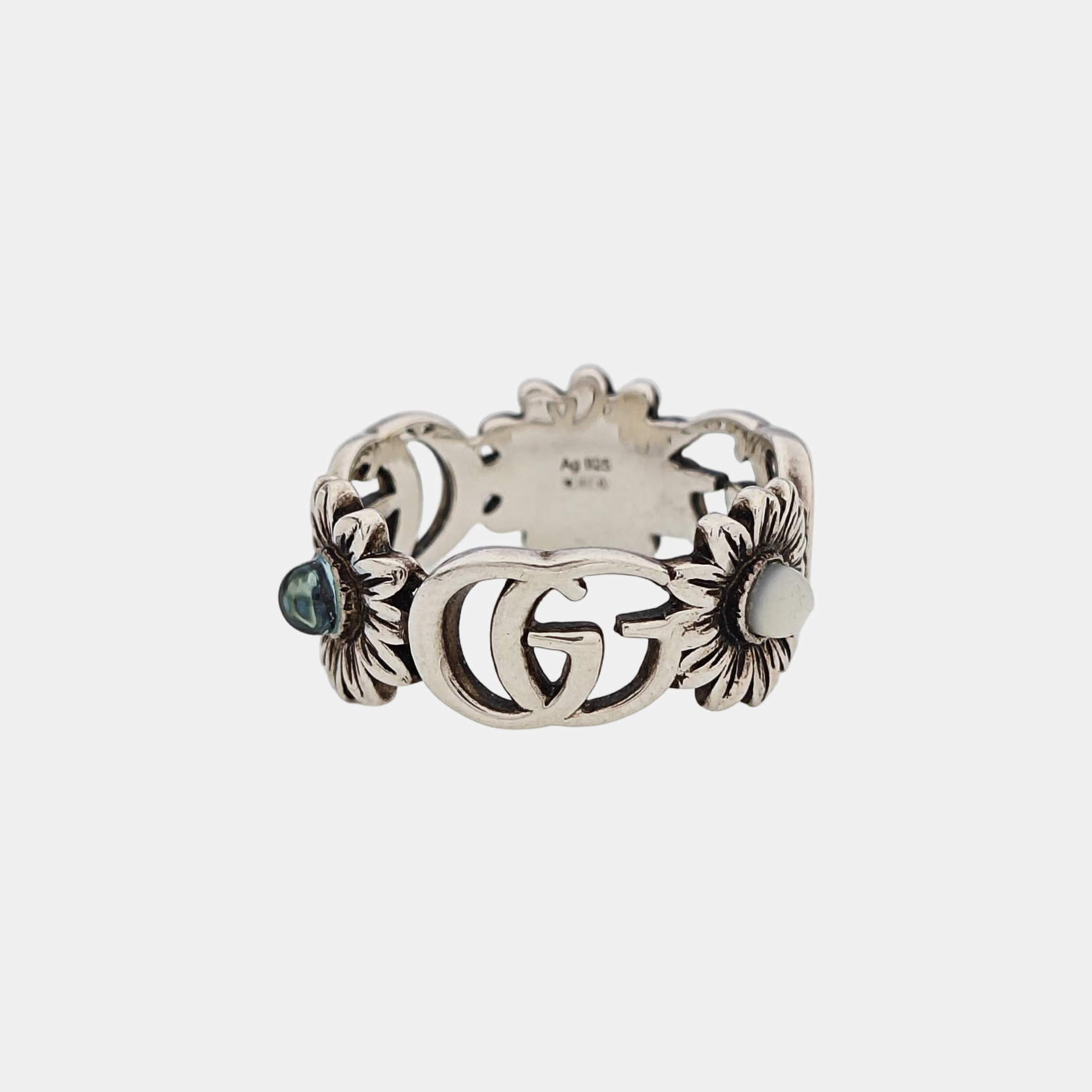 GG Running 925 Sterling Silver Ring EU 55