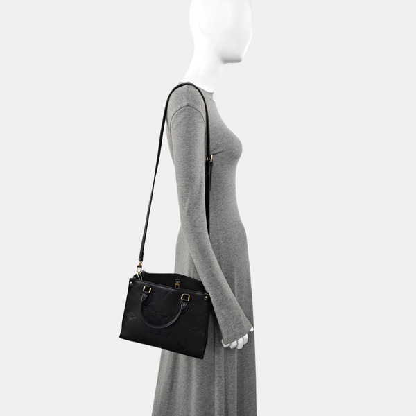 ONTHEGO PM Monogram Calfskin Black