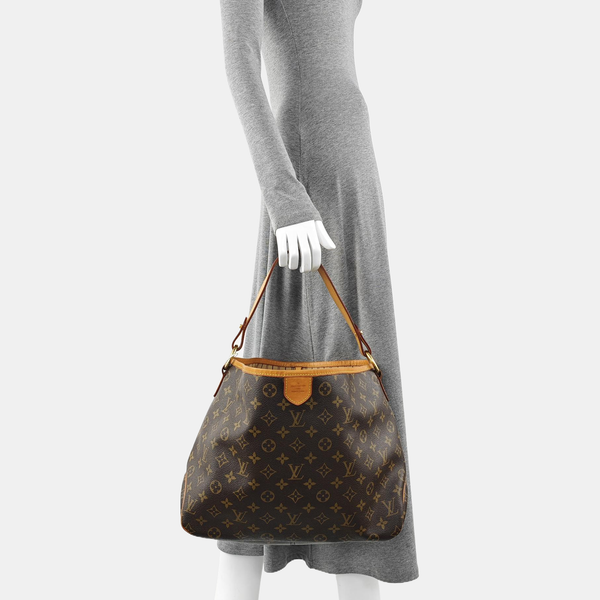 Monogram Coated Canvas Top Handle Bag Brown