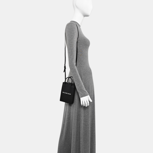 Shopping Bag Calfskin Gray