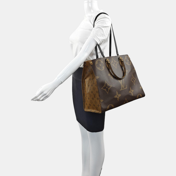 ONTHEGO GM Monogram Coated Canvas Brown