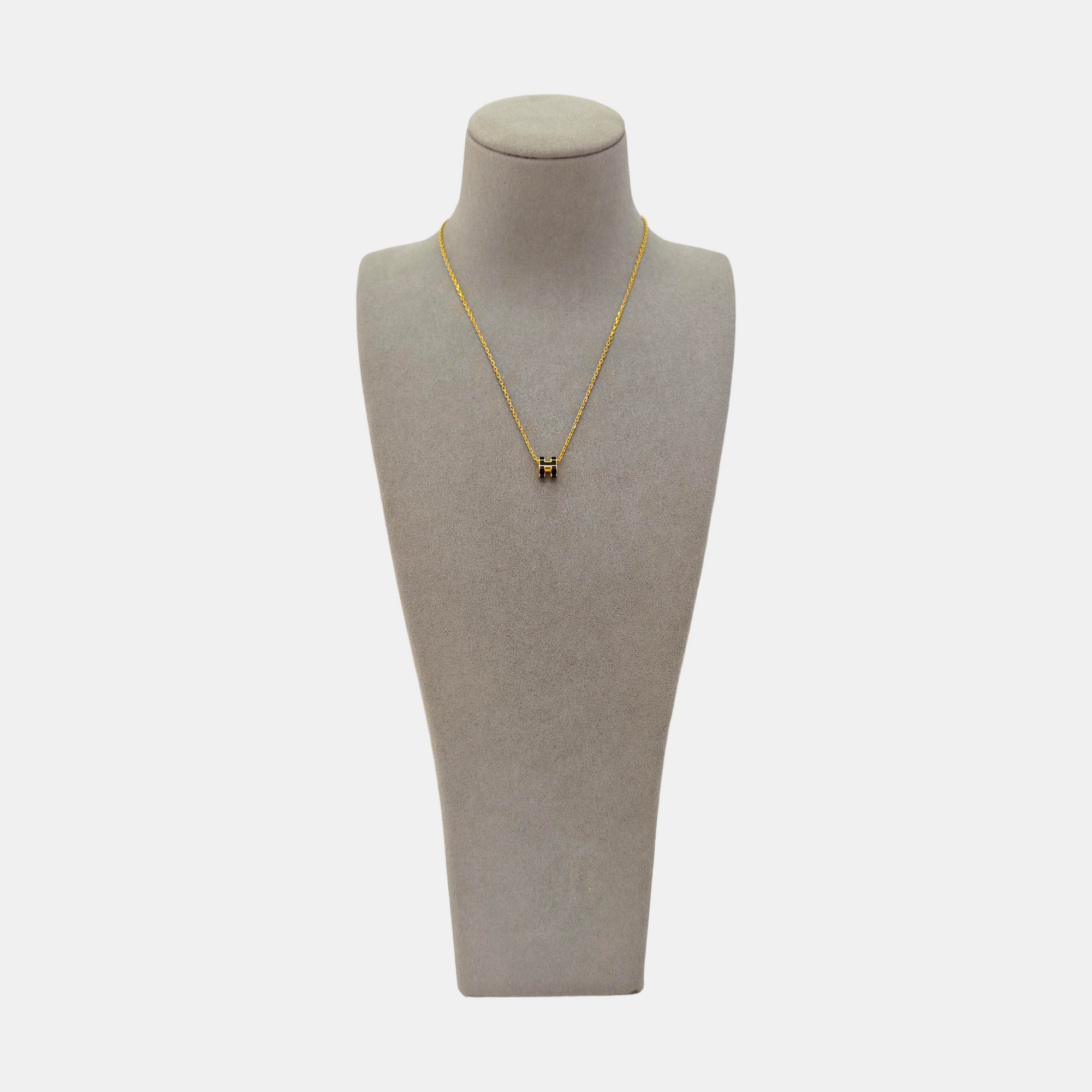 Pop H Metal Gold Necklace
