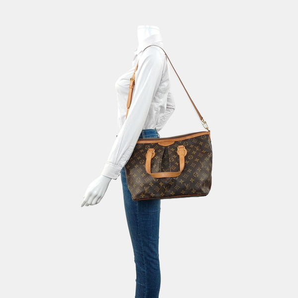 PALERMO PM Monogram Coated Canvas Brown